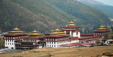 Tashichho Dzong in Thimphu, Kingdom of Bhutan